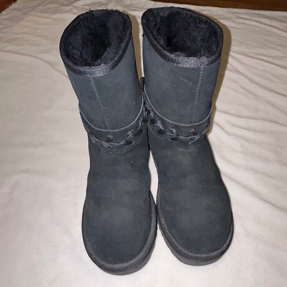 UGG Classic Lace Short boots black 8 - Picture 3 of 14